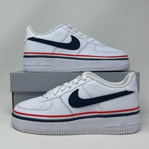 Nike Air Force 1 LV8 1 GS White Concord Ribbon White Size 4y 4.5y CW0984-100